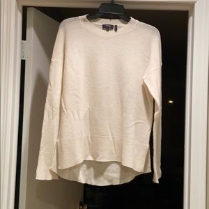 Theory off white cashmere sweater